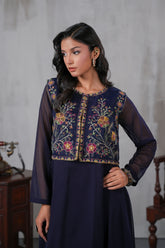 2 Piece Chiffon Frock (FR1075)
